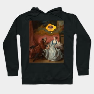 Renaissance man declaring his love to a woman. Hoodie